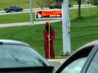 That`s strange:  no one else could see him but me.