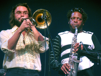 One-eighth of the New York improvisational ensemble Burnt Sugar, the Arkestra Chamber.