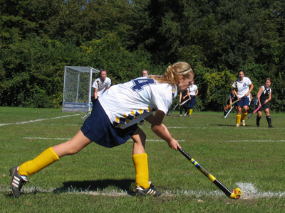 They all wear mouth guards, so when they cheer for each other it sounds like `Ood obb, Atie!  Ay to goh!`