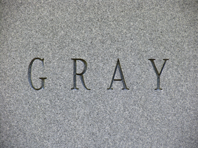 If this doesn`t look gray, adjust your computer monitor.