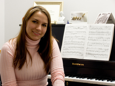 She`d much rather be practicing Scarlatti.