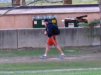 For instance, I was very far away from this guy wearing shorts (in 30-degree weather) but it looks like I`m closer.