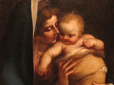 Luca Cambiaso (Italian), MADONNA AND CHILD, c. 1564.