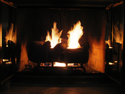 Today I enjoyed hearth and home.  This would be the hearth.