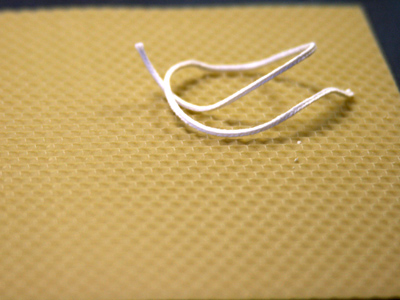 I started with a piece of beeswax and a wick . . . 