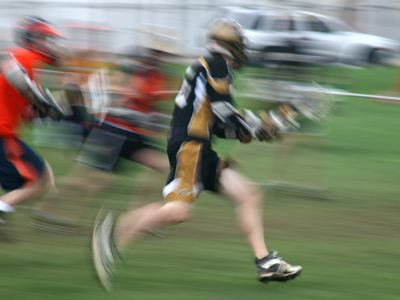 His left foot was moving slower than the rest of him.