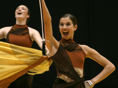 What I like about color guard:  unrestrained joy.