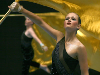 What I like about color guard:  the reminder that we inhabit a world of beauty.