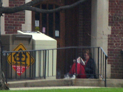 She just LOVES the Library.