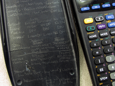 Okay, that`s progress!  A more technologically-advanced way to cheat than May 4, 2006.