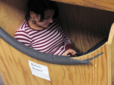 She peeped out at him with dirty face and hands again, and said, `Eppie in de coal-hole!` GEORGE ELIOT