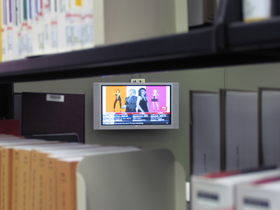 Having a TV in the library is like having a smoking section in the cancer ward.