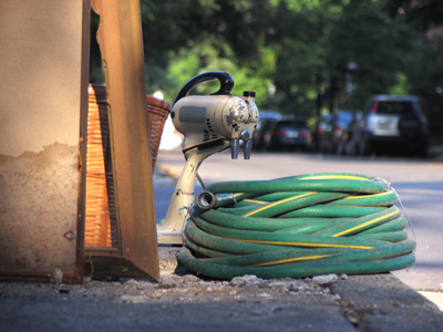 Morning after the garage sale.