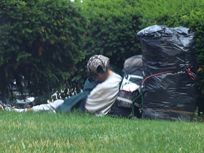 Morning in the richest nation on Earth.