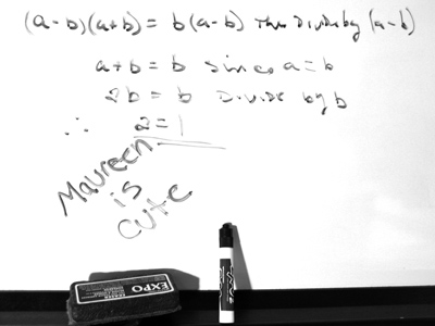 Maybe Maureen is a math tutor.