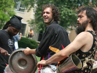 After the parade, the music continued . . . 