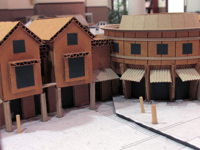 The cardboard model . . . 