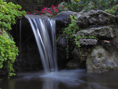 A 3.2 second exposure at f/8, with both a polarizer and a neutral density filter. (`What is he talking about?`)