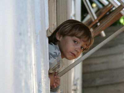 His camouflage shirt couldn`t conceal him from my camera.