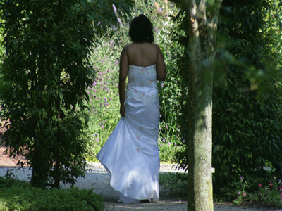 She enters the garden alone, but leaves it with a lifelong companion.