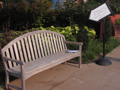 The starting point for a great photography session at Wegerzyn Garden this morning . . . led by me.