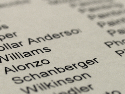 The names of people who passed the first round of the grant competition.