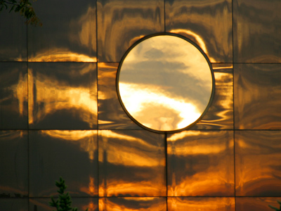 The sun was setting -- in the opposite direction.