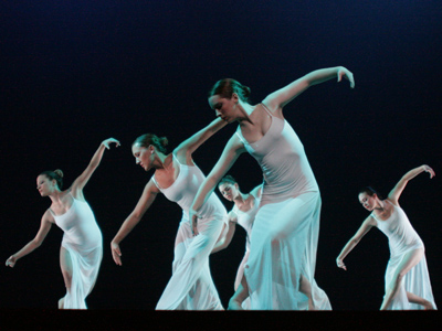 Flash photography is prohibited at a dance performance, but my cameras don`t need a flash to see in the dark.