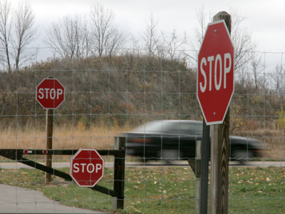 Rushing to Thanksgiving dinner.