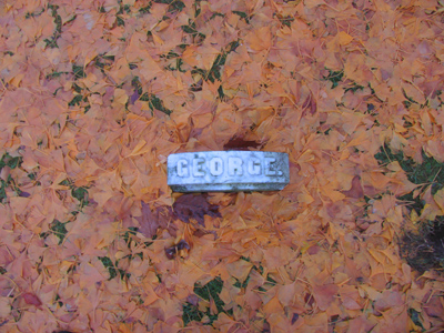 George and I are on a first name basis.