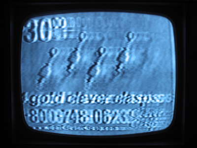 Mindless television -- indoors.