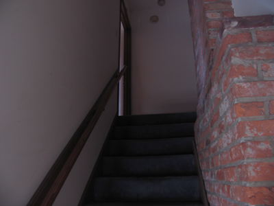  . . . and then going back up the stairs.