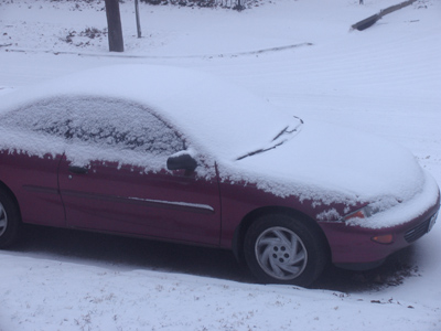 School was delayed until noon today, but since I don`t watch TV I found out only after I got there at 8:30.