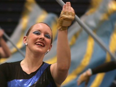 I see a tiny part of the show through my viewfinder.  Cheers from the audience tell me I totally missed something.