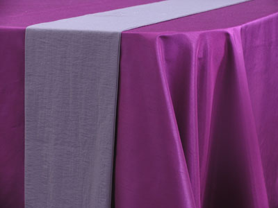 Purple cloth is often placed on altars during Lent as a symbolic association with mourning and the crucifixion.
