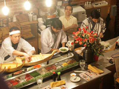 There are restaurants . . . 