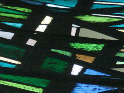 Historically, stained glass in churches has played an instructional role, but I`m not sure what to learn from this.