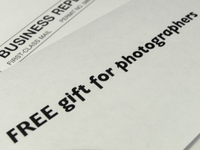 Not surprisingly, the free gift included an invoice.