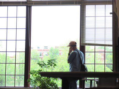 Reminds me of another after-workshop scene from May 25, 2007.