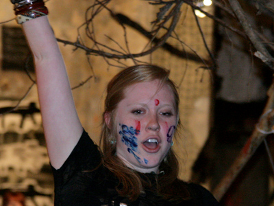 `WHOO-HOO!  Mom said I can start wearing makeup!!`