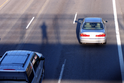 To save about six ounces of gasoline, today I walked to work (but lost my shadow in a terrible accident).