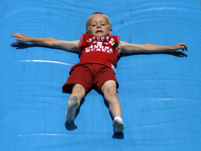 The boy who fell to earth.