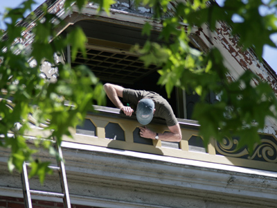 Historical restoration in progress.