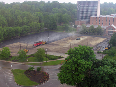 After several days rest, the crew began working again.