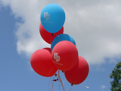 Red, white and blue in the sky.