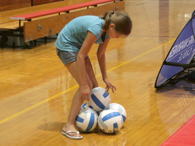 Mom and Dad hope there`s a volleyball scholarship in her future, but she`s more interested in engineering.
