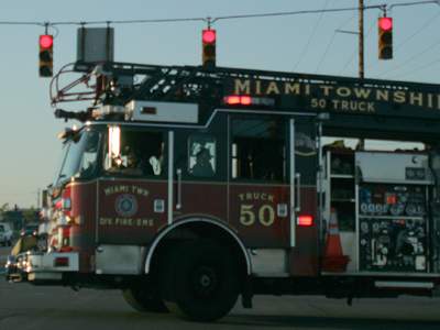 Red lights everywhere.