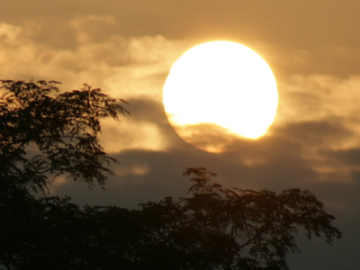 Taken at the same time and place as yesterday`s moon photo, just facing the opposite direction.