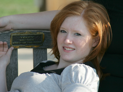 I encountered a familiar face at the park.