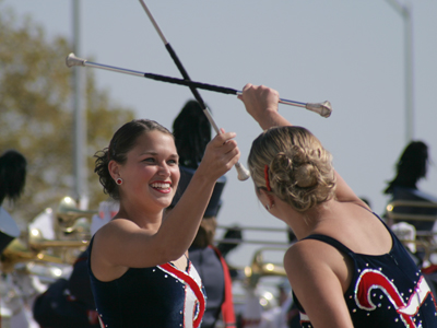 In the highly-competitive world of collegiate baton-twirling, even your own teammates may turn on you unexpectedly.